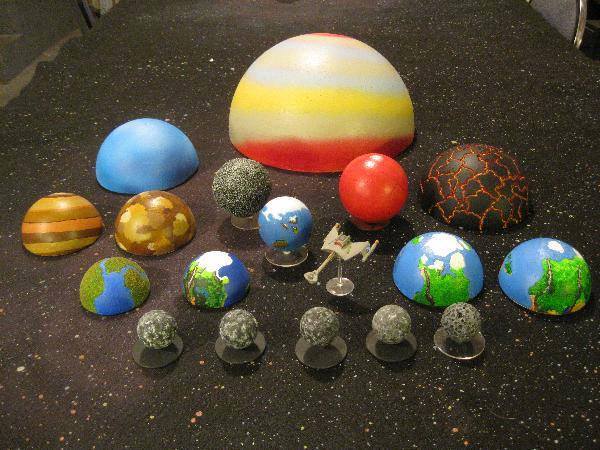 How to paint styrofoam planets